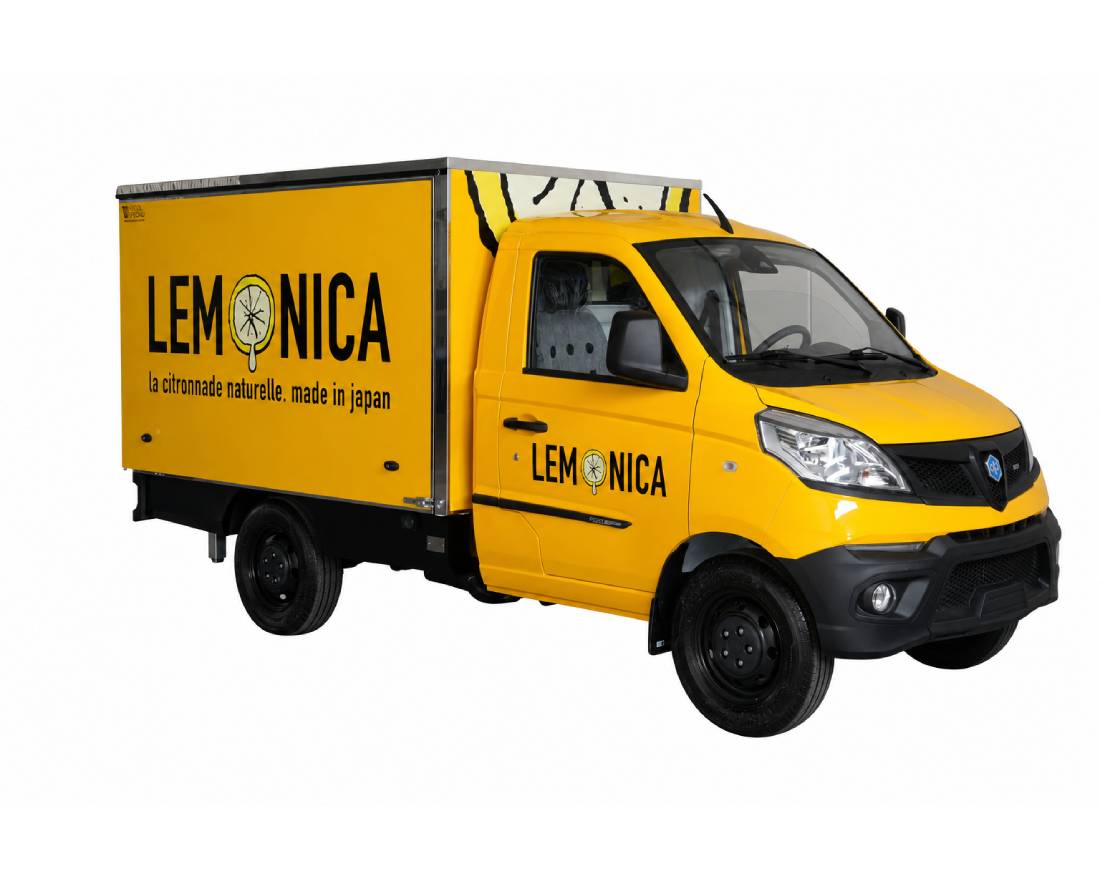 drink truck lemonica realizzato su piaggio porter