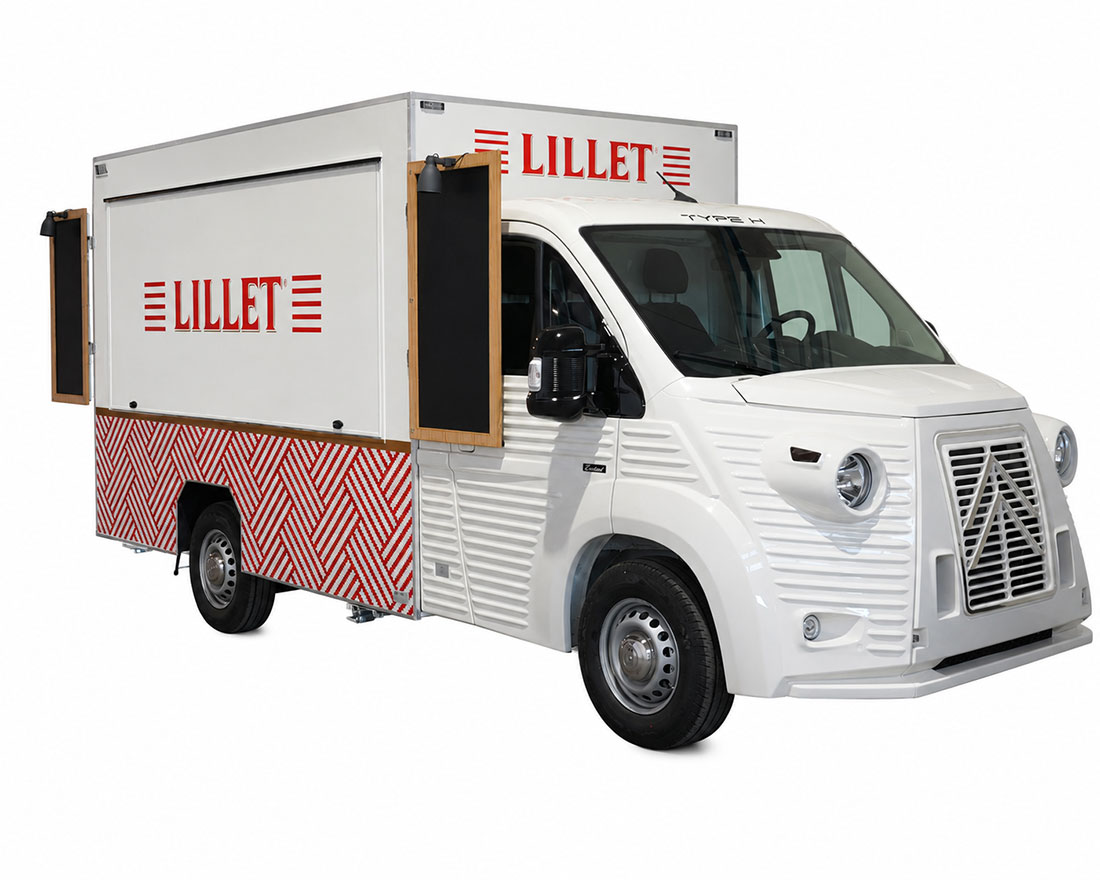 Lillet è un noto aperitivo a base di vini della regione di Bordeaux, per promuoversi sceglie due Food Truck Cocktail-Bar di lusso