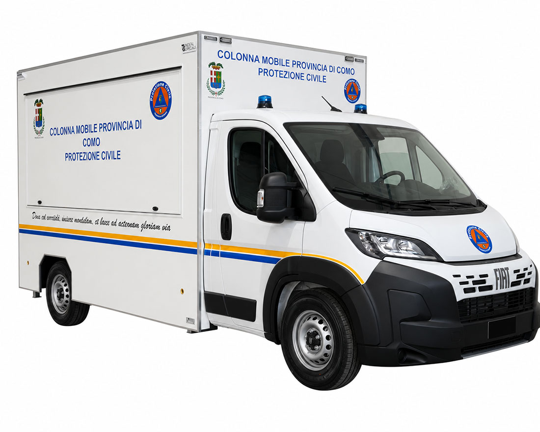 food truck della protezione civile di como, un veicolo speciale per le emergenze
